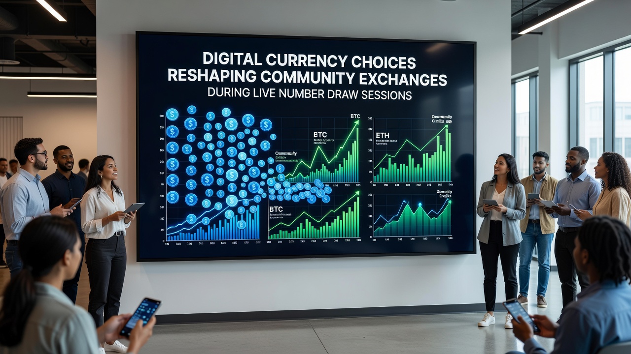 Players engaging in live number draw sessions using digital currency options on mobile devices