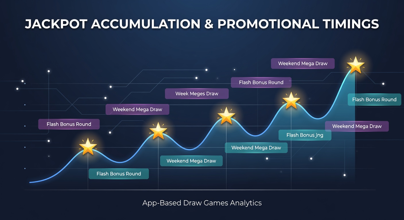 App interface showing jackpot growth during a timed promotional event in a draw game