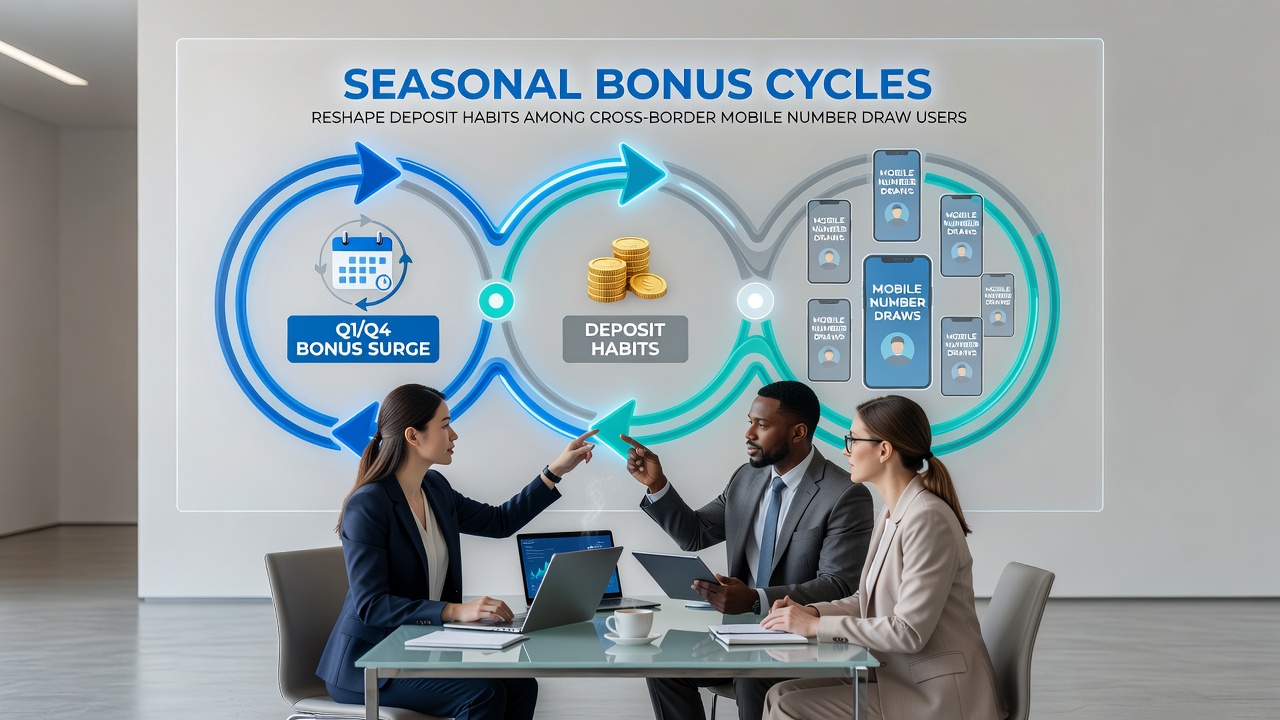 Cross-border mobile number draw interface displaying seasonal bonus offers and deposit options