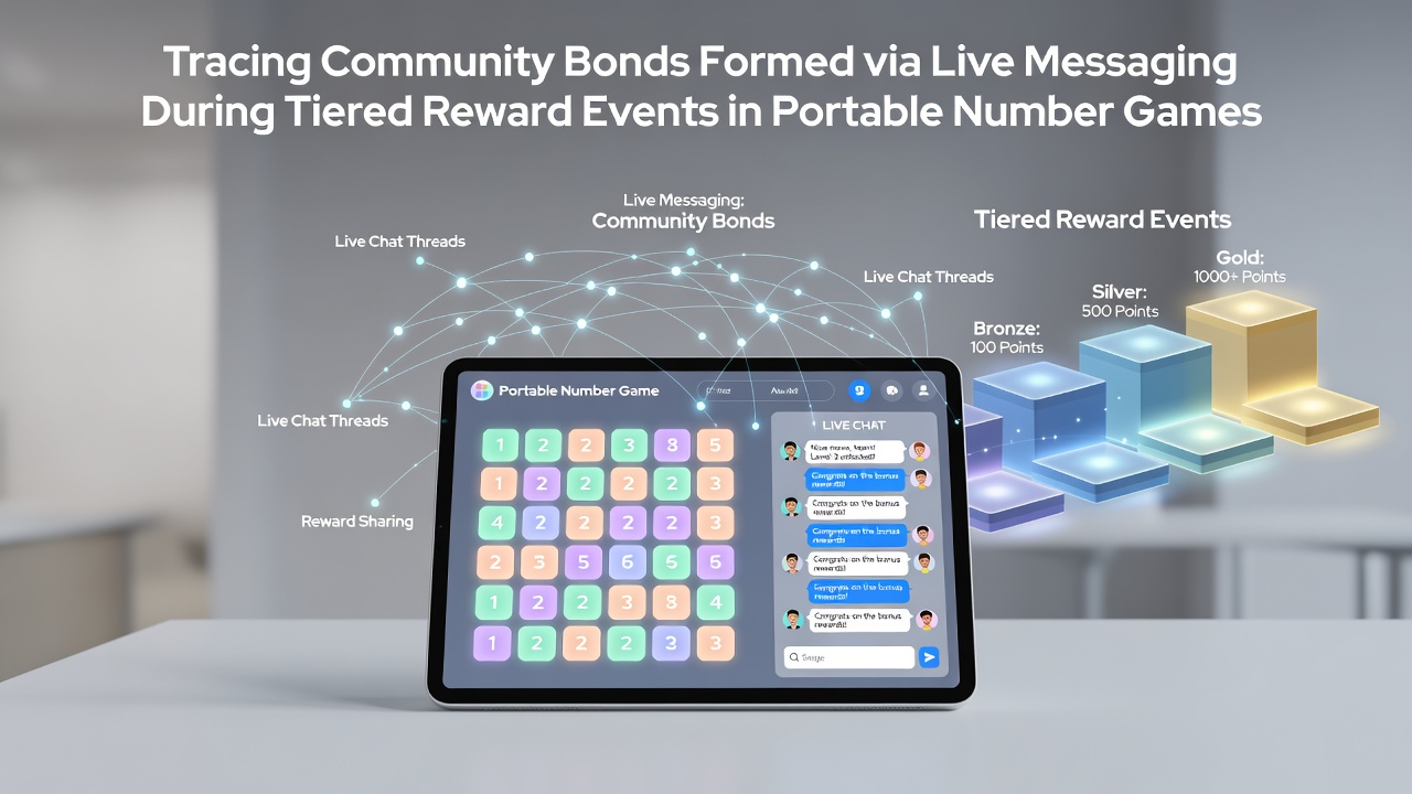 Players engaging in live chat during a tiered reward event on a mobile number game app, showing messages and community interactions on screen