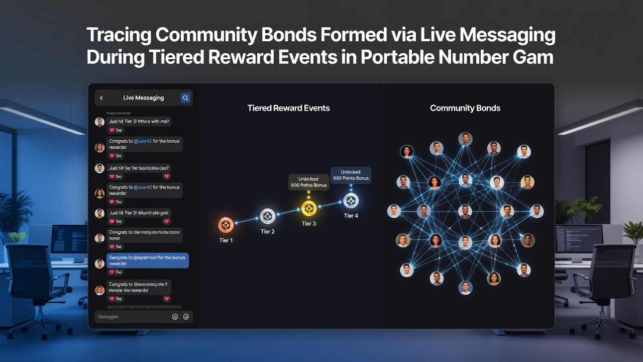 Mobile screen displaying ongoing live chat alongside a tiered reward progress bar in a number draw game, illustrating real-time community engagement